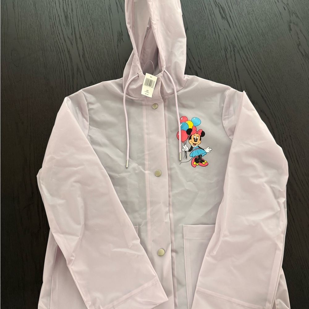 Disney Woman’s Raincoat - Light Purple with Minnie Mouse